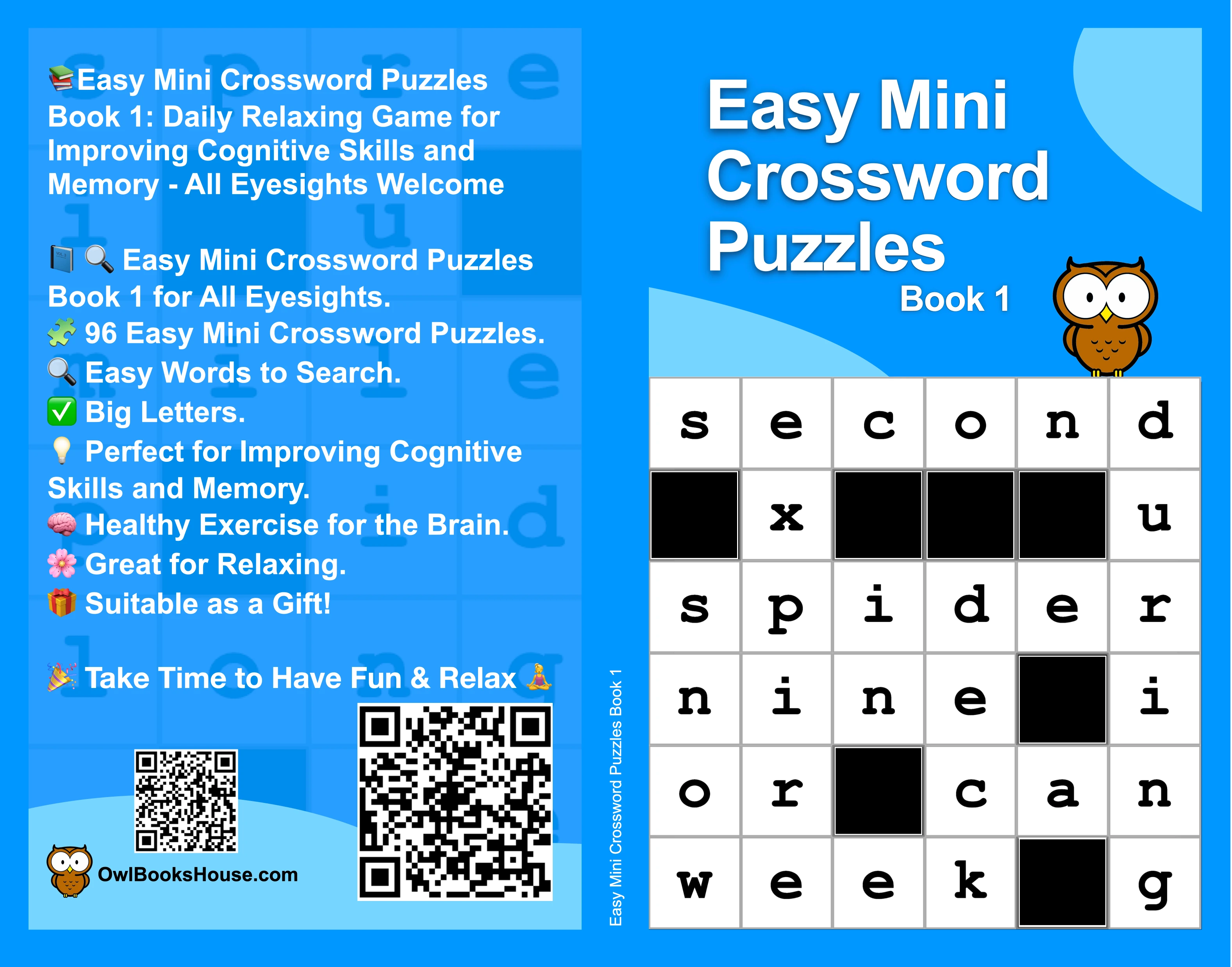 Easy Mini Crossword Puzzles Book 1
