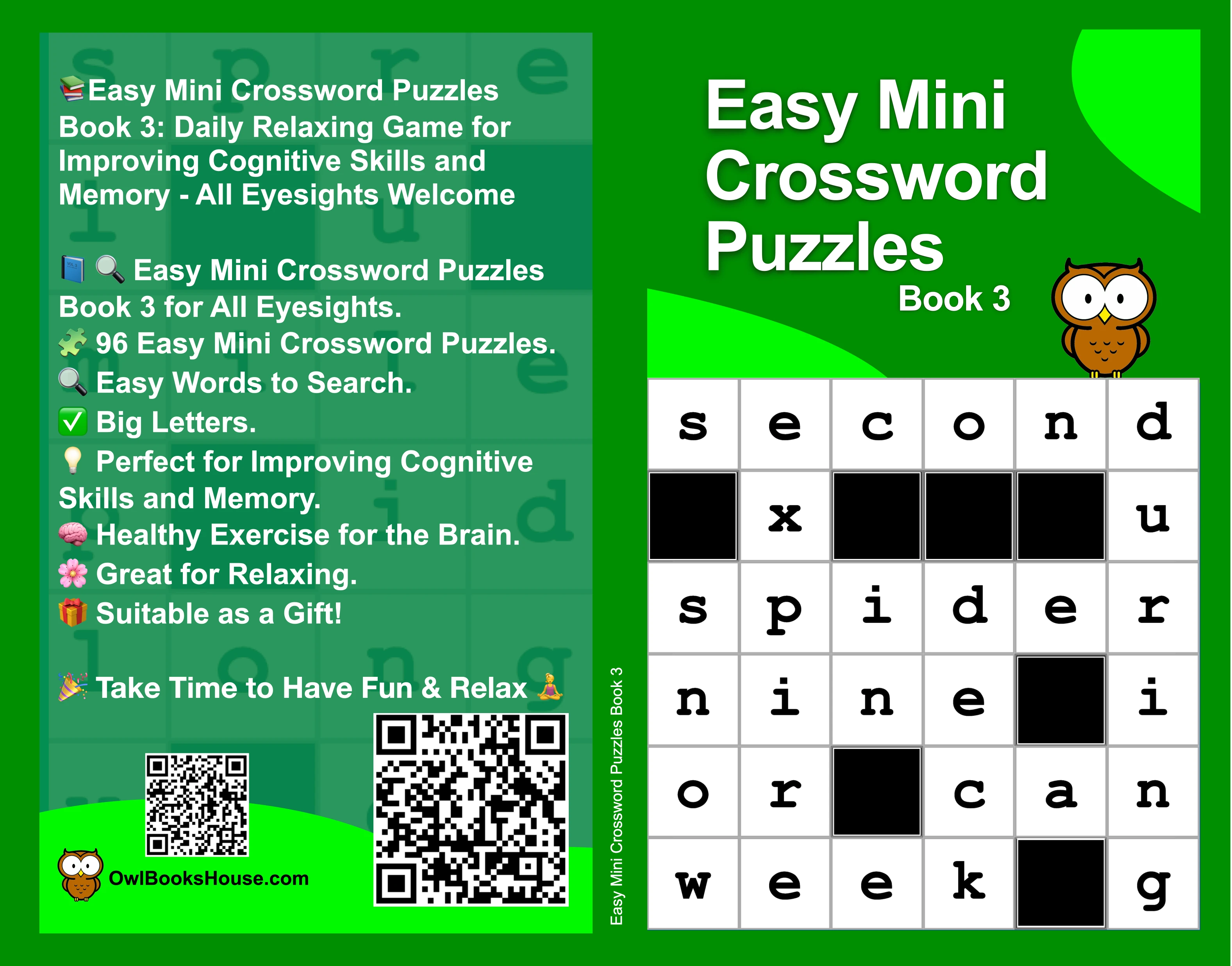 Easy Mini Crossword Puzzles Book 3