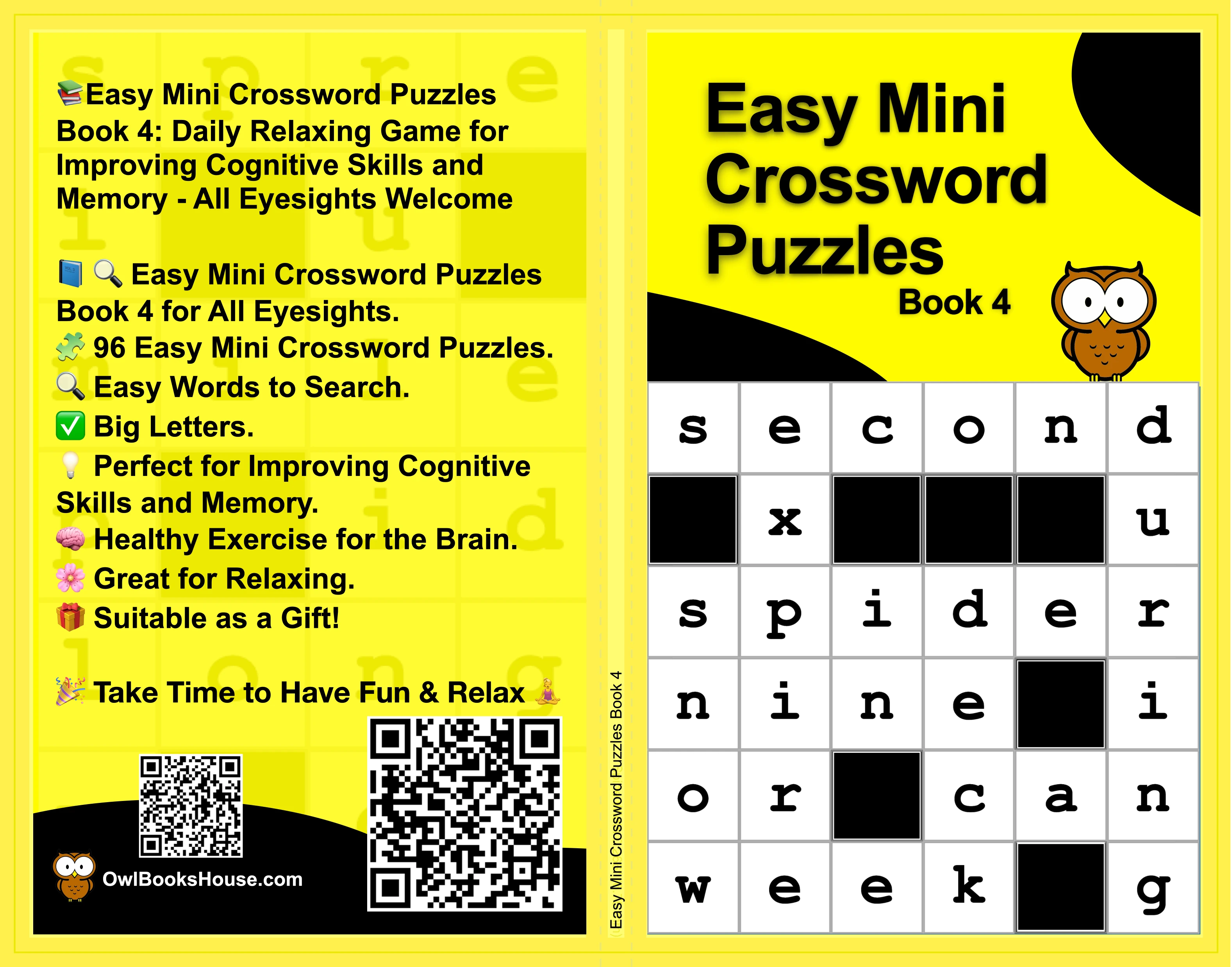 Easy Mini Crossword Puzzles Book 4