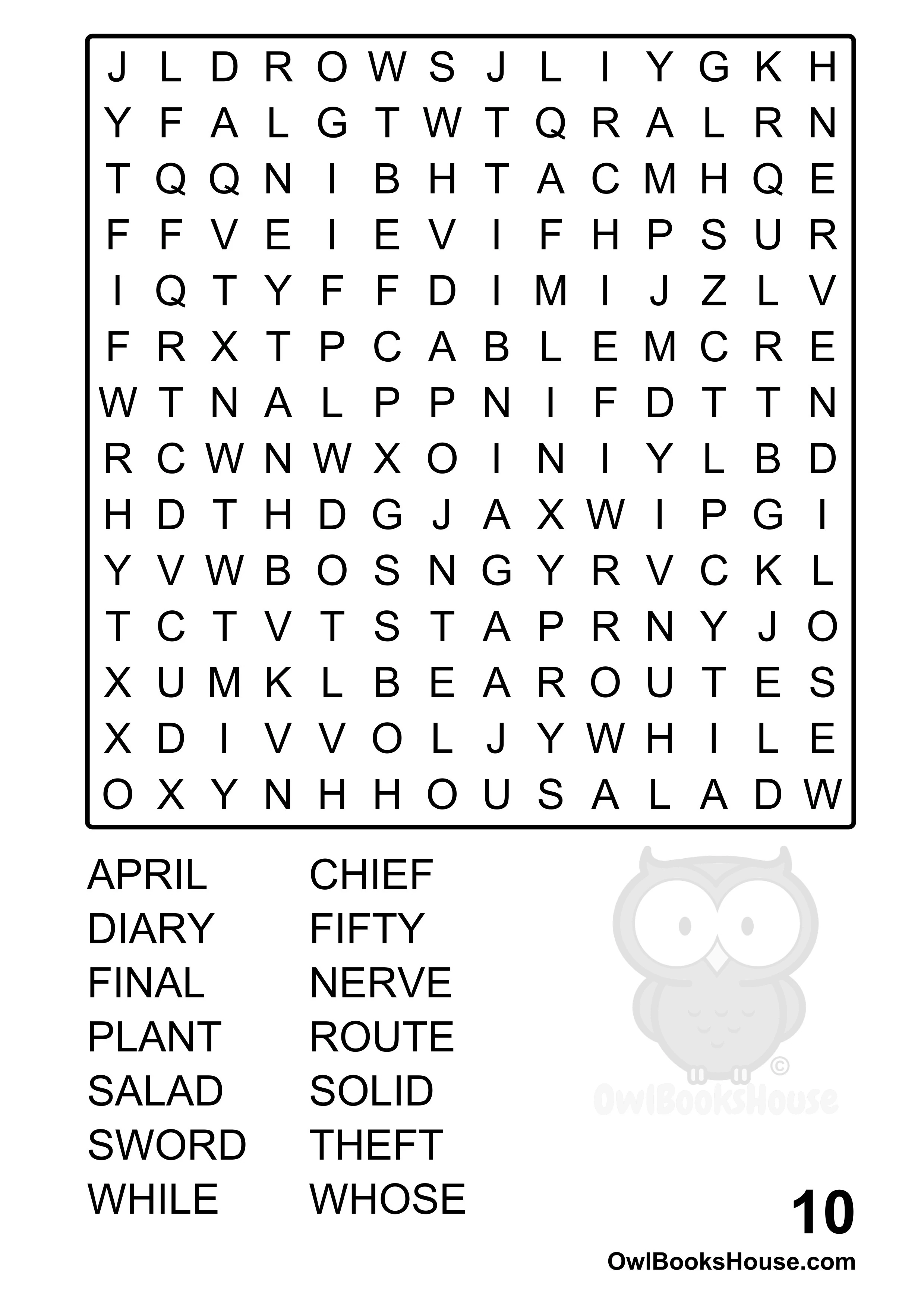 free word search puzzle for adults image example